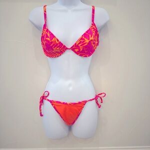 Daffy Orange/ Pink Bikini - XS/S